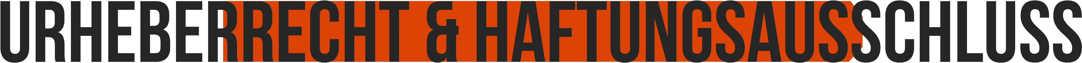 Urheberrecht & Haftungsausschluss